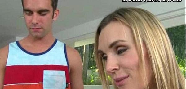  Blonde teen Allie James 3some action with MILF Tanya Tate